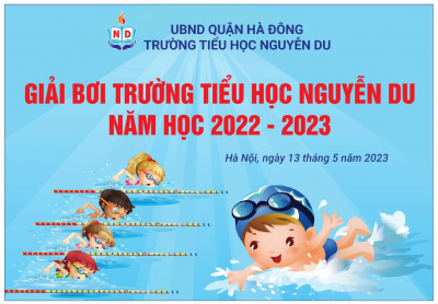 Giải bơi trường tiểu học Nguyễn Du năm học 2022-2023