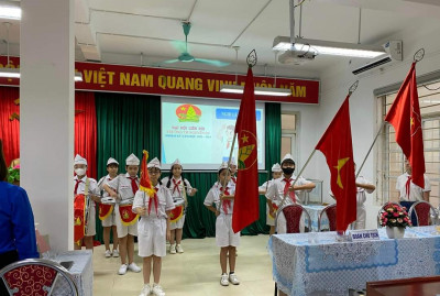 Đại hội liên đội trường tiểu học Nguyễn Du năm học 2023-2024