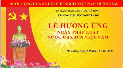 Hưởng ứng ngày pháp luật nước CHXHCN Việt Nam năm 2023